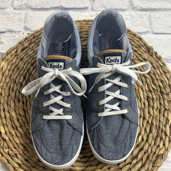 Keds Denim Blue Sneakers with Dream Memory Foam. Size 10. - Picture 1 of 10